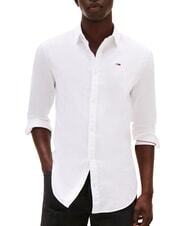 TOMMY HILFIGER TH JEANS Flag Camicia in cotone white - Camicie Uomo - 1