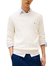 TOMMY HILFIGER TH  Maglioncino girocollo ivory petal - Maglie Uomo - 1