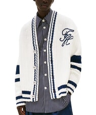 TOMMY HILFIGER TH Cardigan in cotone con bottoni - Maglie Uomo