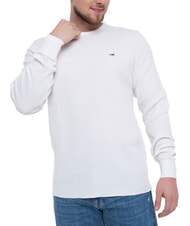 TOMMY HILFIGER TH JEANS T-shirt maniche lunghe waffle ancient white - T-shirt Uomo - 1