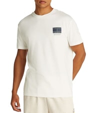 TOMMY HILFIGER TH JEANS T-shirt a maniche corte in cotone ecru - T-shirt Uomo - 1