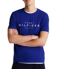 TOMMY HILFIGER TH T-shirt maniche corte in cotone wedge blue - T-shirt Uomo - 1
