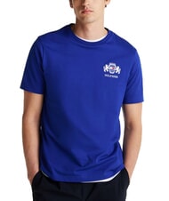 TOMMY HILFIGER TH T-shirt a maniche corte con stemma wedge blue - T-shirt Uomo - 1