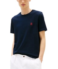 TOMMY HILFIGER TH T-shirt monogram logo desert sky - T-shirt Uomo - 1