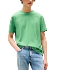 TOMMY HILFIGER TH T-shirt a maniche corte in cotone fort green - T-shirt Uomo - 1