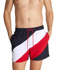 TOMMY HILFIGER TH Costume boxer strisce diagonali - Costumi da bagno Uomo