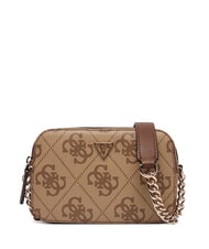 GUESS NOELLE 2 Mini Camera Bag a tracolla latte logo/brown - Borse Donna - 1
