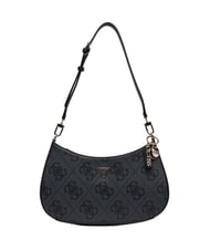 GUESS NOELLE 2 Borsa a spalla stampa logo 4G coal - Borse Donna - 1