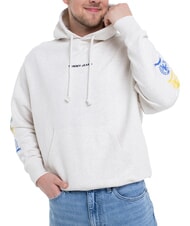 TOMMY HILFIGER TH JEANS Felpa in cotone con stampe - Felpe Uomo