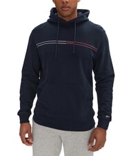 TOMMY HILFIGER TH JEANS Felpa con tasca e cappuccio dark night navy - Felpe Uomo - 1