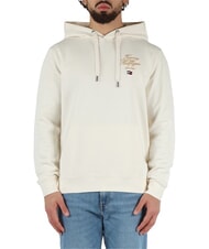 TOMMY HILFIGER TH Felpa con cappuccio e ricamo logo ivory petal - Felpe Uomo - 1