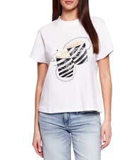 GUESS POPCORN T-Shirt in cotone purwhite - T-shirt e Top Donna - 1