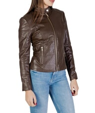 GUESS CLAUDINE Giacca Biker dark coffee - Giacche Donna - 1