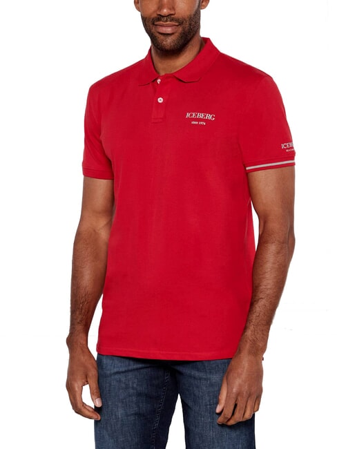 Kurzarm ICEBERG Basic Polo Aus Baumwolle Rot 432057 9990₽