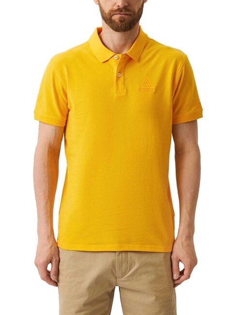 Mnner Polo Kurze rmel ICEBERG Dreieck Polo aus Baumwolle Yellow Gelb 432098 9990₽