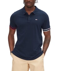 TOMMY HILFIGER TH JEANS Polo a maniche corte elastico logato - Polo Uomo