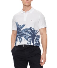 TOMMY HILFIGER TH Polo a maniche corte con stampa white - Polo Uomo - 1