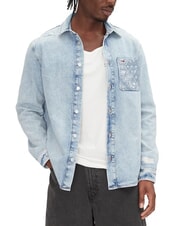 TOMMY HILFIGER TH JEANS Camicia maniche lunghe in denim - Camicie Uomo