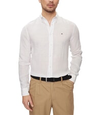 TOMMY HILFIGER TH Camicia in lino manica lunga regular fit - Camicie Uomo