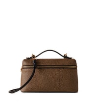 BORBONESE GEMINI Borsa bauletto piccola con tracolla op naturale/nero - Borse Donna - 1