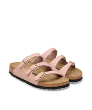 BIRKENSTOCK FLORIDA Ciabatta 3 fasce in pelle nubuck - Scarpe Donna