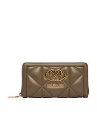 LOVE MOSCHINO EMBOSSED Portafoglio grande zip around - Portafogli Donna