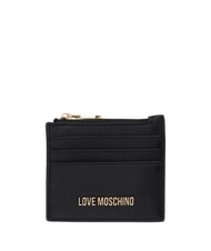 LOVE MOSCHINO HEART TURNLOCK Portacard / Portamonete Nero - Portafogli Donna - 1