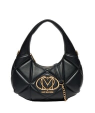 LOVE MOSCHINO EMBOSSED Borsa a spalla, con tracolla Nero - Borse Donna - 1