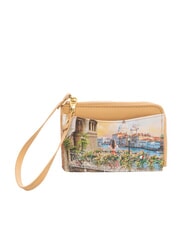 YNOT YESBAG Portacarte piatto con zip e polsierina flowery canal - Portafogli Donna - 1