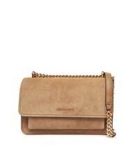 MICHAEL KORS CLAIRE Borsa a spalla in pelle scamosciata husk - Borse Donna - 1