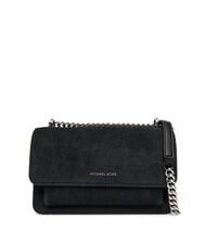 MICHAEL KORS CLAIRE Borsa a spalla in pelle scamosciata black - Borse Donna - 1