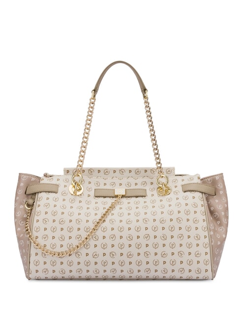 POLLINI HERITAGE Borsa a spalla con doppi manici avorio - Borse Donna