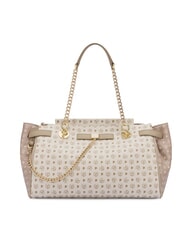 POLLINI HERITAGE Borsa a spalla con doppi manici avorio - Borse Donna - 1