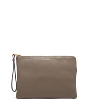 COCCINELLE ALIAS Pochette in pelle con polsierina warm taupe - Borse Donna - 1