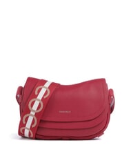 COCCINELLE RAQUEL S Borsa piccola in pelle martellata con tracolla logata aliegr/noir - Borse Donna - 1