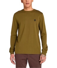 TIMBERLAND LS DNSTN RV CREW Maglia slim fit - T-shirt Uomo
