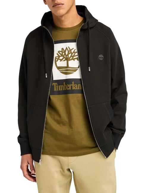 TIMBERLAND Exeter River Herren Pullover Sweatshirt mit Reiverschluss BLACKPAVEMENT S SCHWARZ 437472 18090₽