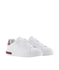 ARMANI EXCHANGE A|X Sneakers in pelle optical white+groove - Scarpe Donna - 1