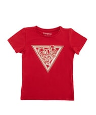 GUESS KIDS T-shirt in cotone con stampa e strass - T-shirt Bambino