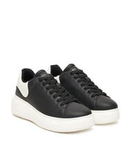 ARMANI EXCHANGE SUPER MINI-TUMBLED Sneakers  black + off white - Scarpe Donna - 1