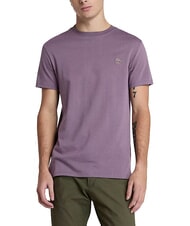 TIMBERLAND SS DUNRIVER CREW T-shirt in cotone vintage violet - T-shirt Uomo - 1