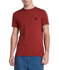 TIMBERLAND SS DUNRIVER CREW T-shirt in cotone burnt henna - T-shirt Uomo - 1