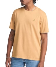 TIMBERLAND DUNSTAN RIVER GARMENT T-shirt in cotone light wheat boot - T-shirt Uomo - 1