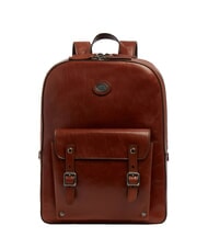 THE BRIDGE GALILEO Zaino in pelle Marrone/Rutenio                - Zaini Scuola & Tempo Libero - 1