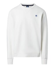 NORTH SAILS ROUND LOGO Felpa girocollo in cotone marshmallow - Felpe Uomo - 1