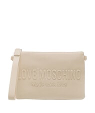 LOVE MOSCHINO SIGNATURE LOVE Pochette con tracolla avorio - Borse Donna - 1