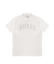 GUESS MARINE LOGO T-shirt a manica corta effetto delav&egrave; purwhite - T-shirt Uomo - 1