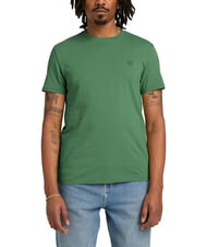 TIMBERLAND SS DUNRIVER CREW T-shirt in cotone medium green - T-shirt Uomo - 1