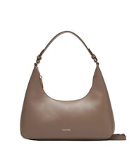 CALVIN KLEIN EMBOSSED LOGO Borsa a spalla, con tracolla desert taupe - Borse Donna - 1