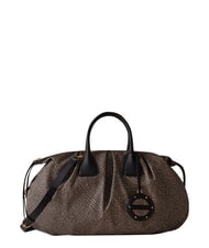 BORBONESE VIS-A-VIS Borsa maxi a mano, con tracolla OP/NATURALE/NERO - Borse Donna - 1